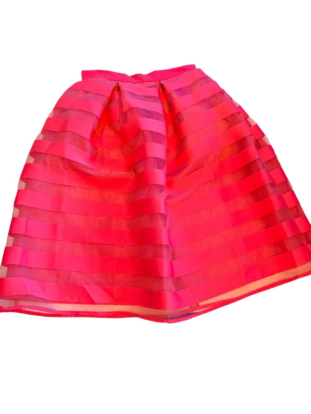 Closet London Fuchsia Striped A-Line Skirt